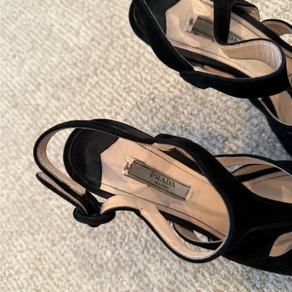 Prada Women's Black Platform Heels - Picture 2 of 3